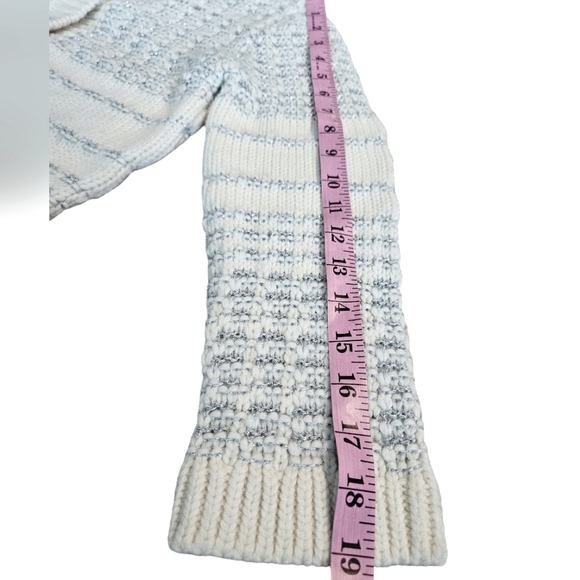 Kate Spade Jewel Button Texture Cardigan In Cream Silver Size XXS - Picture 13 of 13